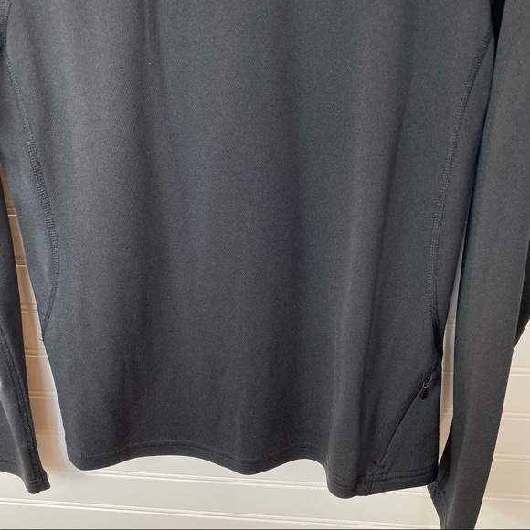 The North Face 1/4 Zip Women’s Pullover Sz M Black Top Long Sleeve Outdoor Tee - Picture 7 of 10